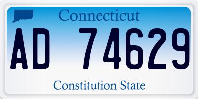 CT license plate AD74629