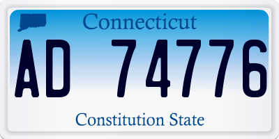 CT license plate AD74776