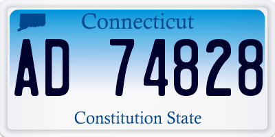 CT license plate AD74828