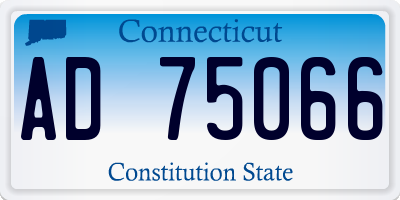 CT license plate AD75066