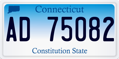 CT license plate AD75082