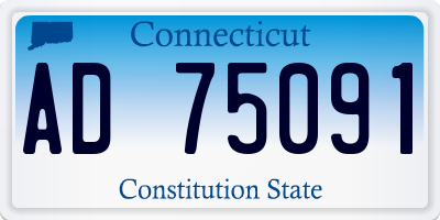 CT license plate AD75091
