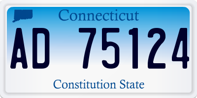 CT license plate AD75124