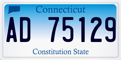 CT license plate AD75129