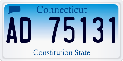 CT license plate AD75131