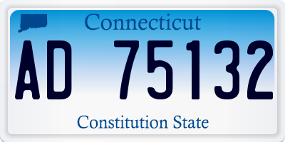 CT license plate AD75132