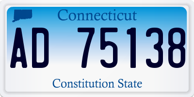 CT license plate AD75138