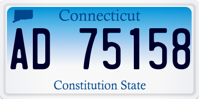 CT license plate AD75158