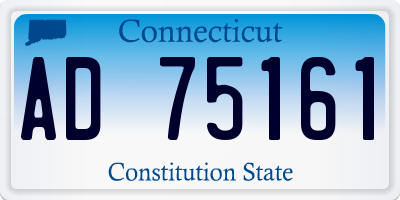 CT license plate AD75161