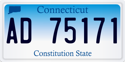 CT license plate AD75171