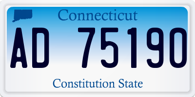 CT license plate AD75190