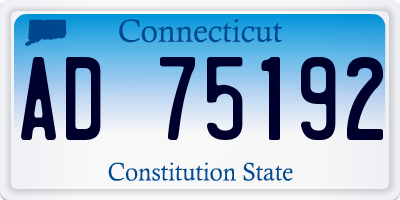 CT license plate AD75192