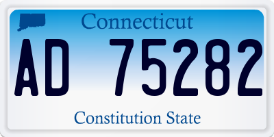 CT license plate AD75282