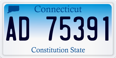 CT license plate AD75391