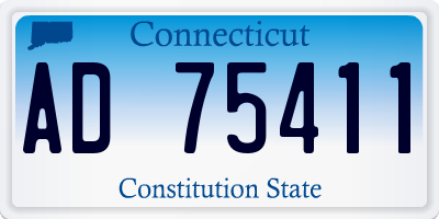 CT license plate AD75411