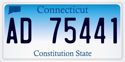 CT license plate AD75441