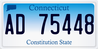 CT license plate AD75448