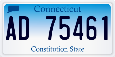 CT license plate AD75461
