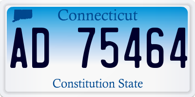 CT license plate AD75464