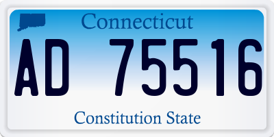 CT license plate AD75516