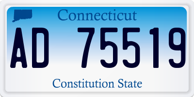 CT license plate AD75519