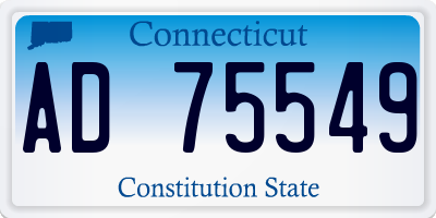 CT license plate AD75549