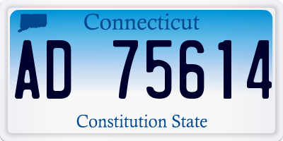 CT license plate AD75614