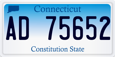 CT license plate AD75652