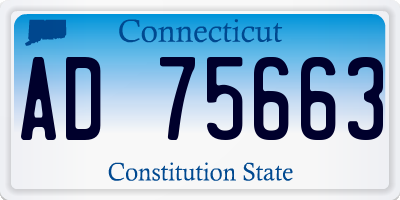 CT license plate AD75663
