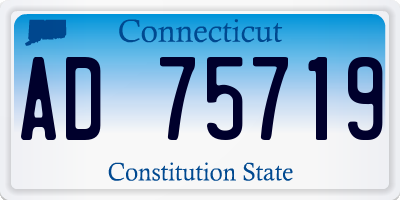 CT license plate AD75719