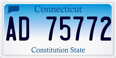 CT license plate AD75772