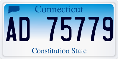 CT license plate AD75779