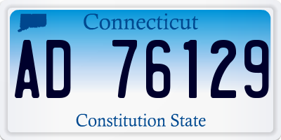 CT license plate AD76129