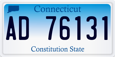 CT license plate AD76131