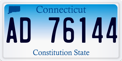 CT license plate AD76144