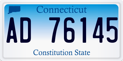 CT license plate AD76145