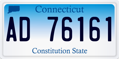 CT license plate AD76161