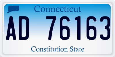 CT license plate AD76163