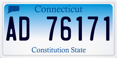 CT license plate AD76171
