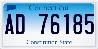 CT license plate AD76185