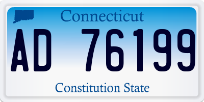 CT license plate AD76199