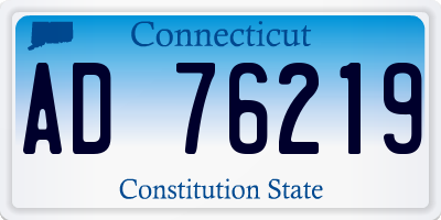 CT license plate AD76219