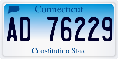 CT license plate AD76229
