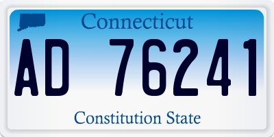 CT license plate AD76241