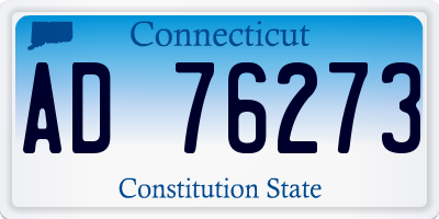 CT license plate AD76273