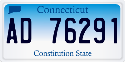 CT license plate AD76291