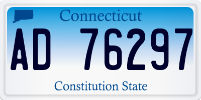 CT license plate AD76297