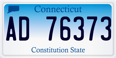 CT license plate AD76373