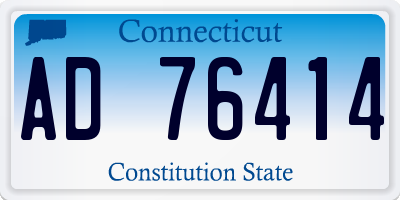 CT license plate AD76414
