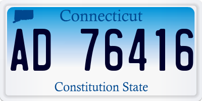 CT license plate AD76416